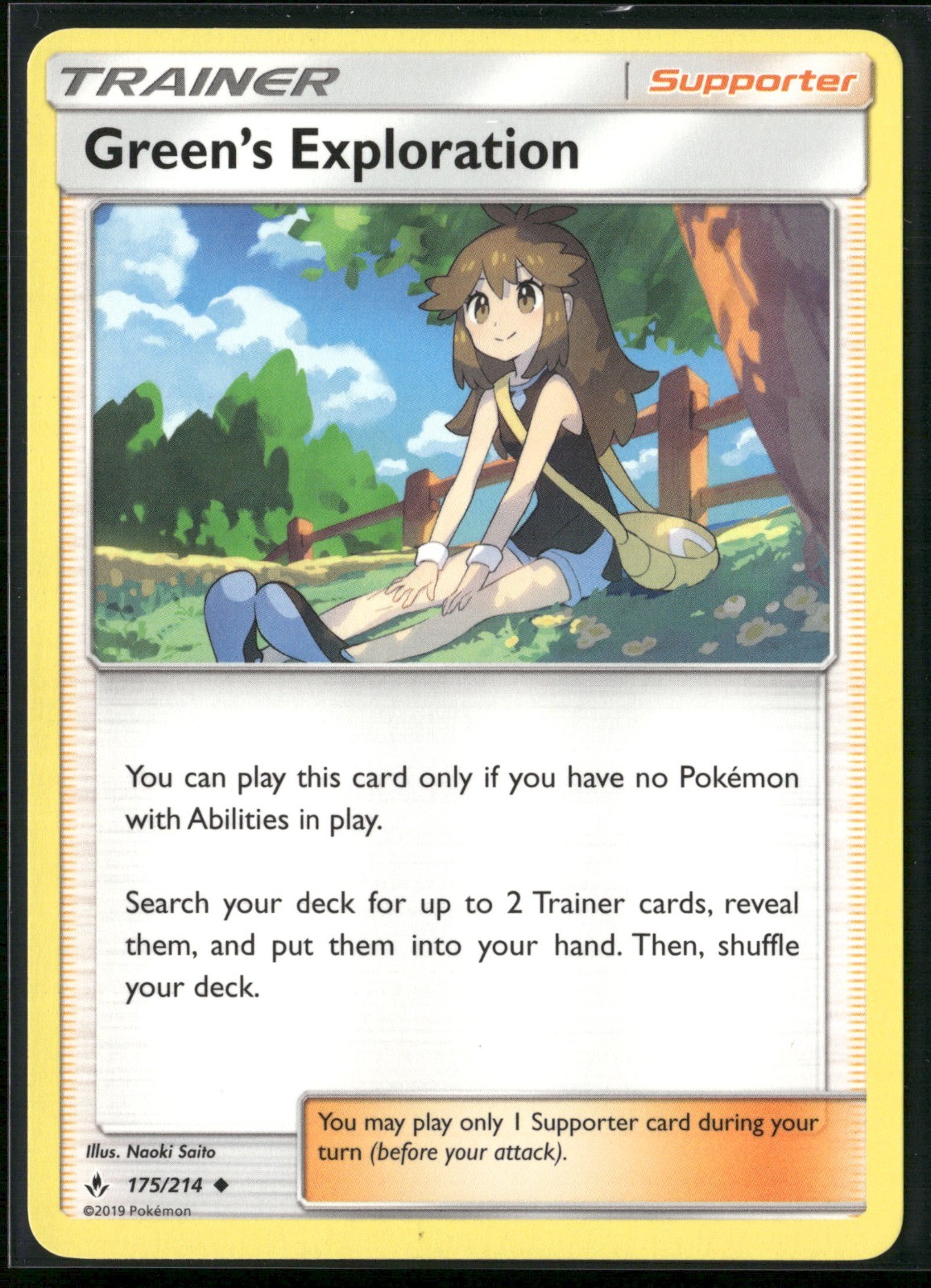Green’s Exploration Uncommon SM – Unbroken Bonds 175/214 NM