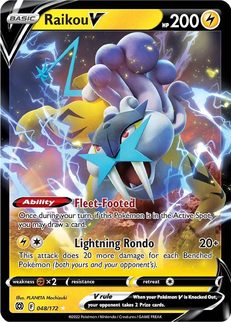 Raikou V 048/172 SWSH09: Brilliant Stars Holofoil