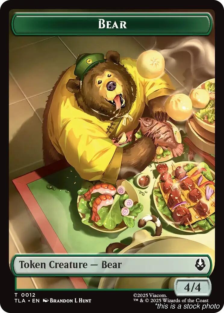 Bear // Food (0020) Double-Sided Token Token 12 // 20 TLA Avatar: The Last Ai…