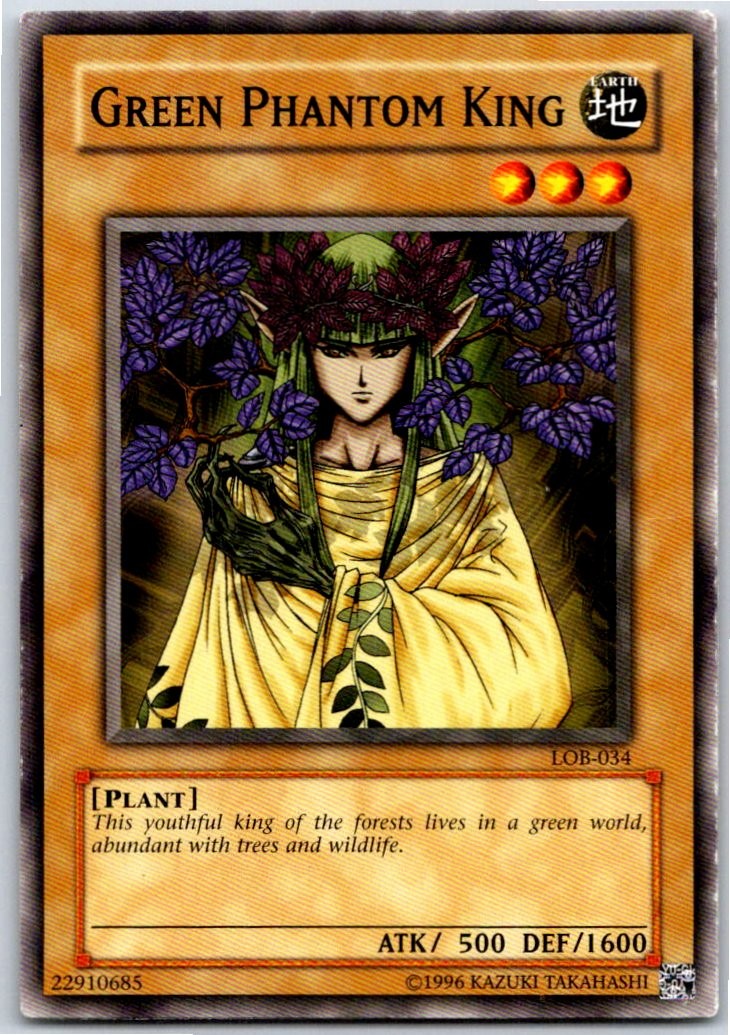 Green Phantom King The Legend of Blue Eyes White Dragon LOB-034 NM