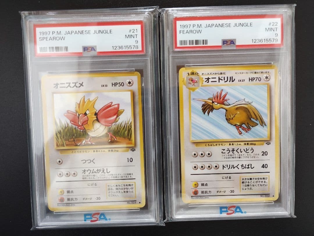 Old Back Spearow Fearow psa from Japan