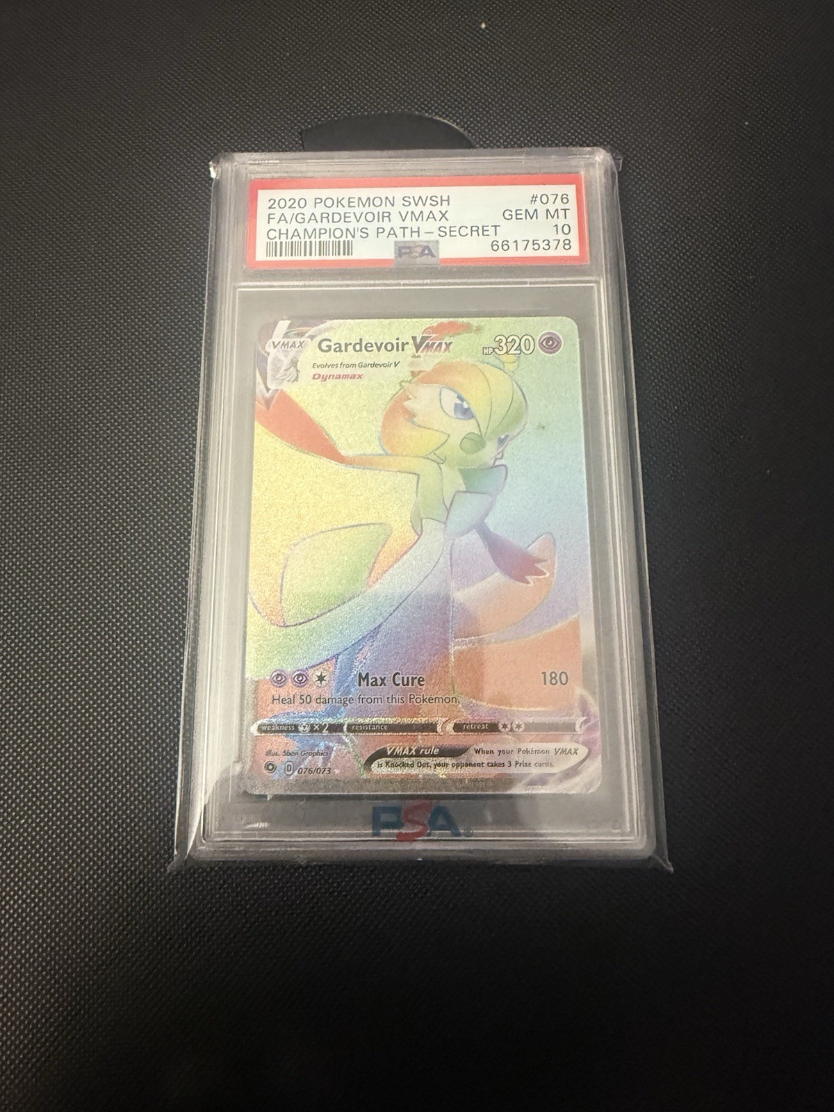 Gardevoir VMAX 076/073 Champions Path Secret Rare Full Art Holo PSA 10