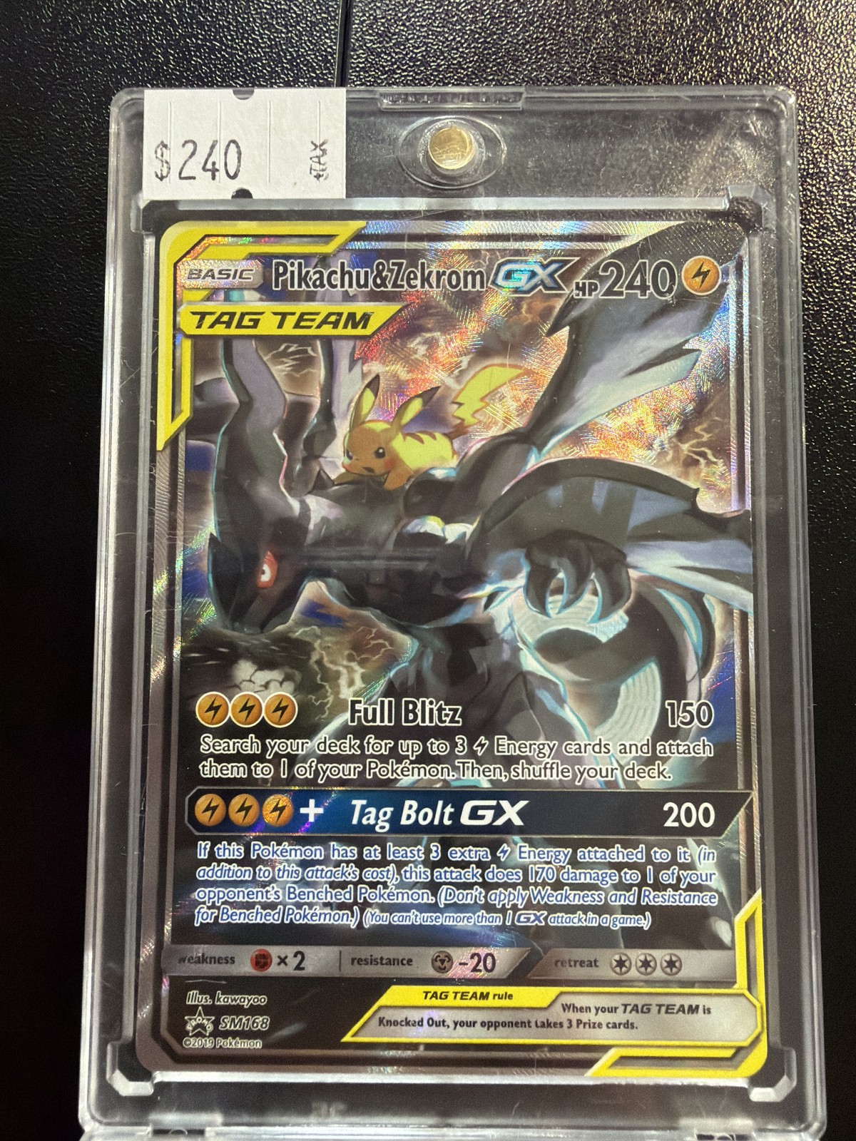 SM Promos #SM168 Pikachu & Zekrom GX