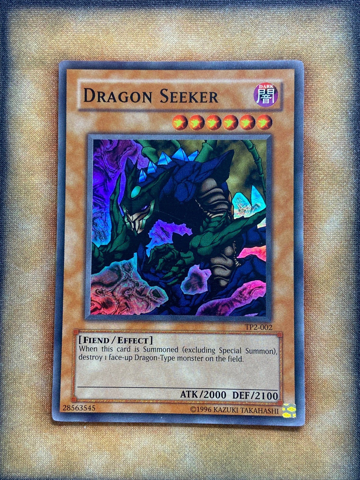 Yugioh Dragon Seeker Tp2-002 Super Rare NM