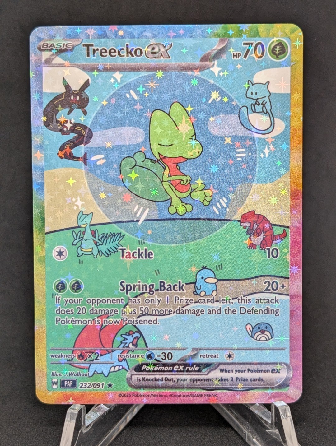 BUBBLE TREECKO EX POKEMON CARD * FAN ART * MEW FRIENDS Paldean 232/091