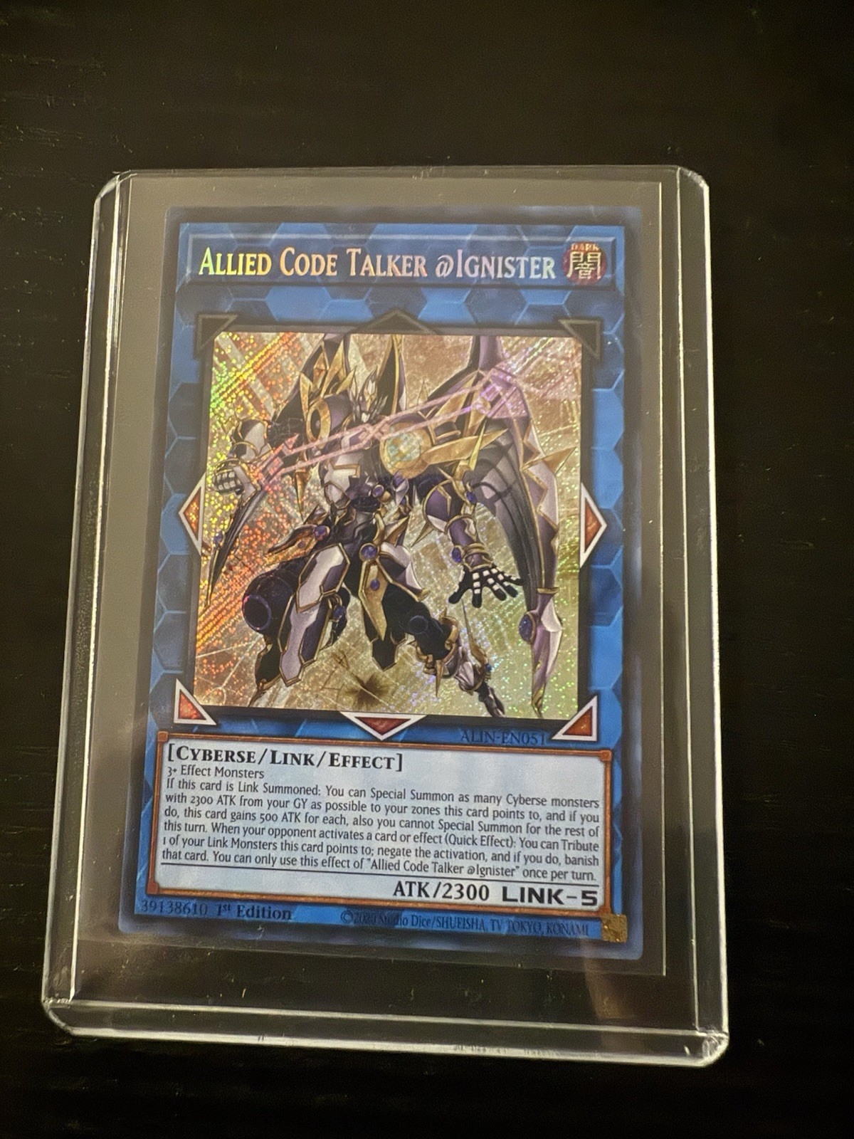 Allied Code Talker @ignister Secret Rare ALIN-EN051 W