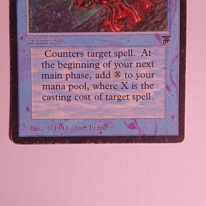 Magic: The Gathering Mana Drain Legends Interrupt Blue Rare English Regular 1994