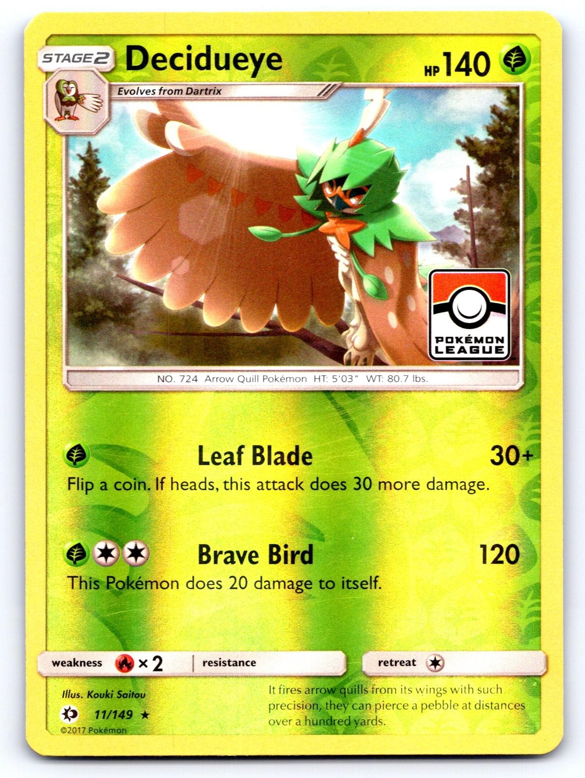 Decidueye (Pokemon League) League & Championship Cards Pokemon Reverse Holo NM