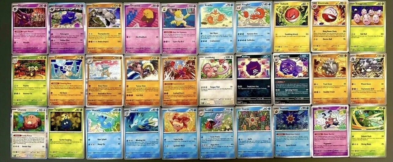 Pokemon TCG 151 English Commons Complete your Master Set