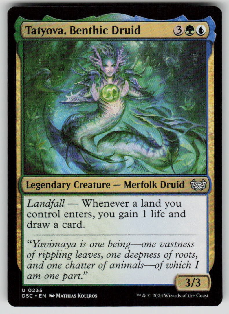 Tatyova, Benthic Druid Uncommon Commander: Duskmourn: House of Horror 235 MTG NM