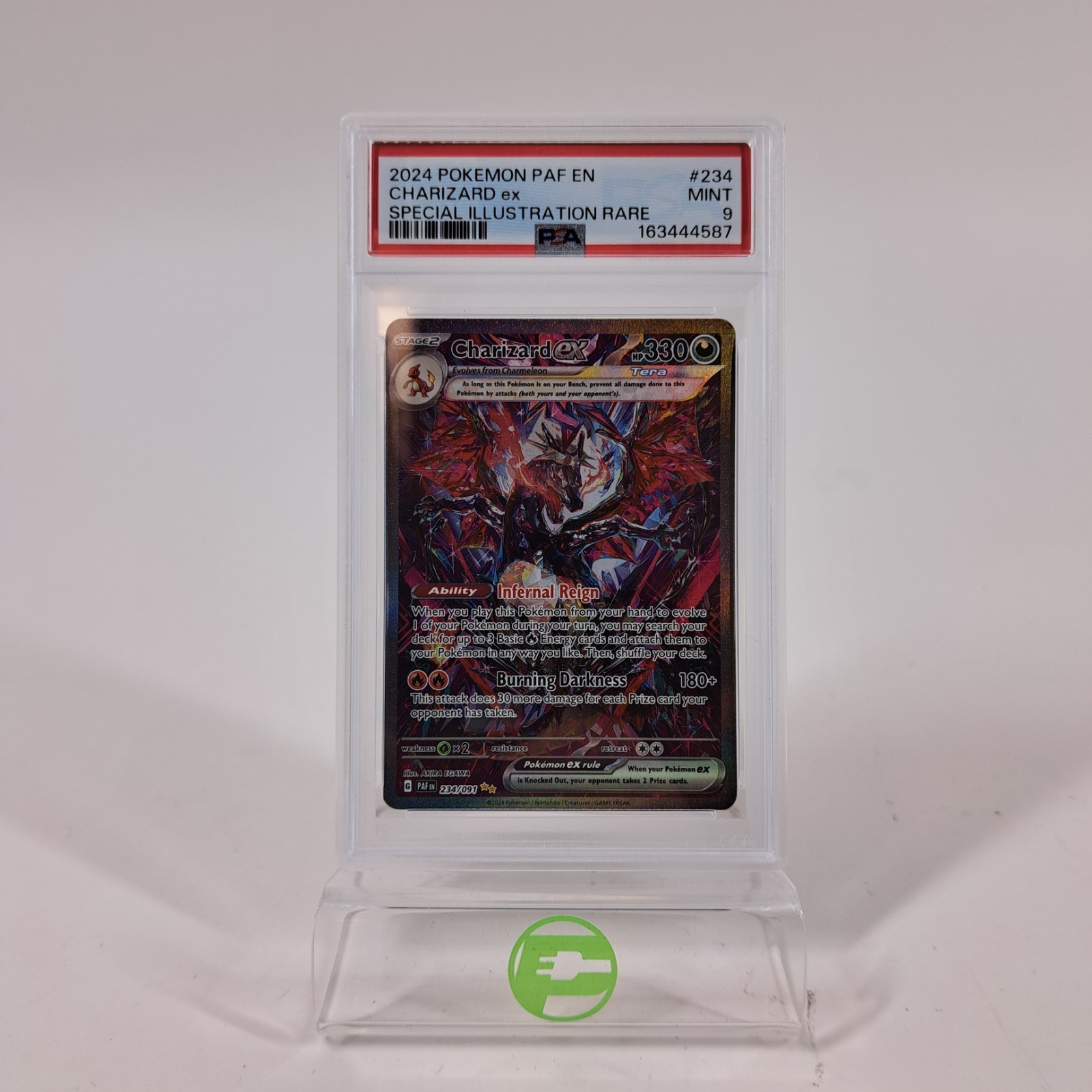 Pokémon TCG Paldean Fates Charizard ex 234/091 Holo English PSA 9 Mint