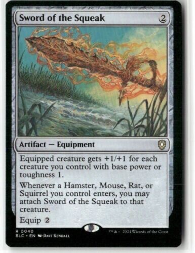 MTG ~ Sword of the Squeak ~ Bloomburrow : Commander ~ Near Mint