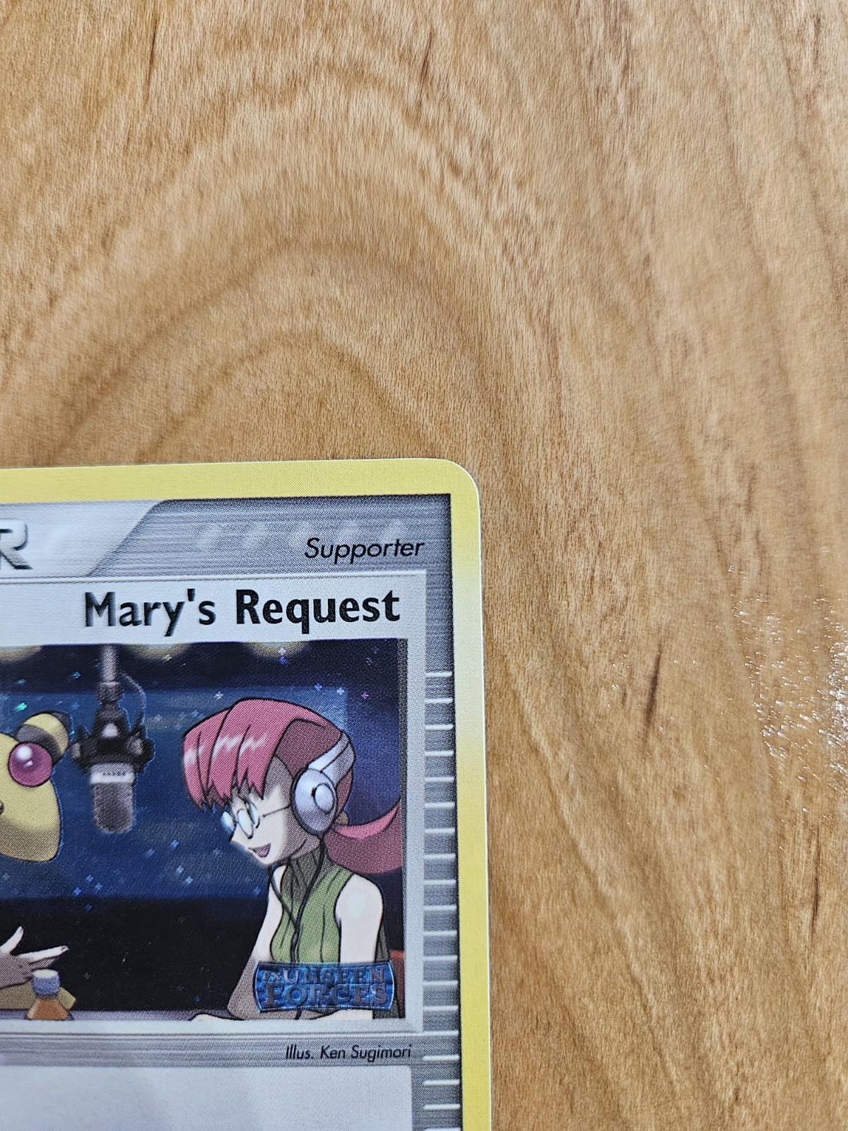 Mary’s Request 86/115 Unseen Forces Reverse Holo Stamped NM Condition