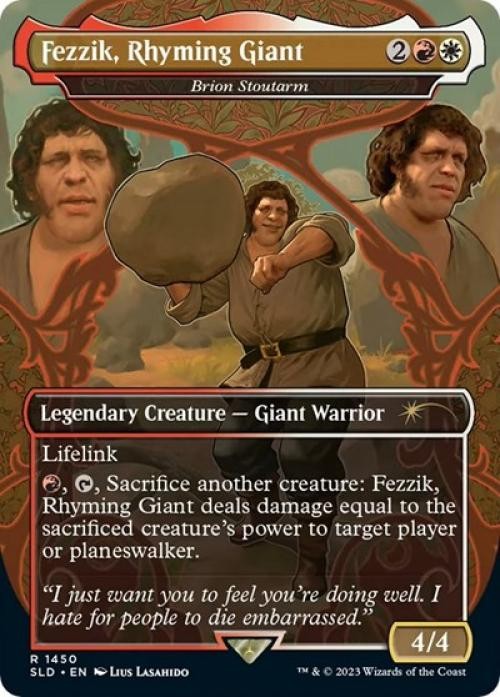 Fezzik, Rhyming Giant – Brion Stoutarm -Foil Near Mint MTG Secret Lair