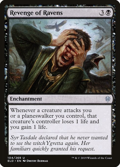 Revenge of Ravens NonFoil Throne of Eldraine 104 NM MTG