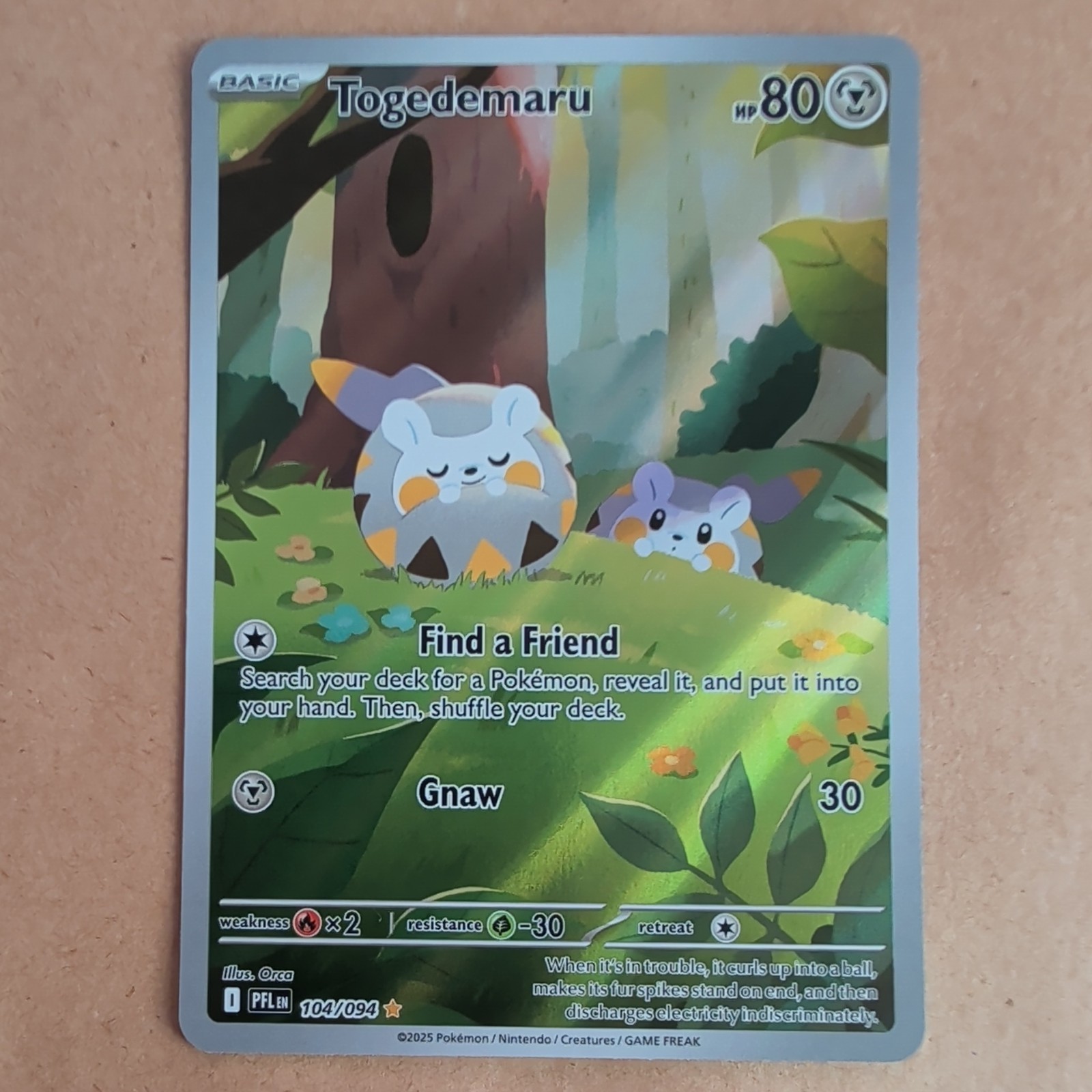 Togedemaru – #104 – Phantasmal Flames – NM