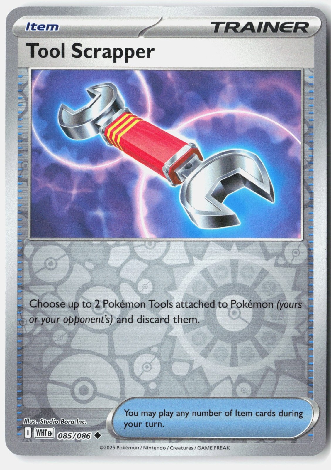 Tool Scrapper Reverse Holofoil [SV: White Flare – 085/086] – NM – Pokemon TCG…