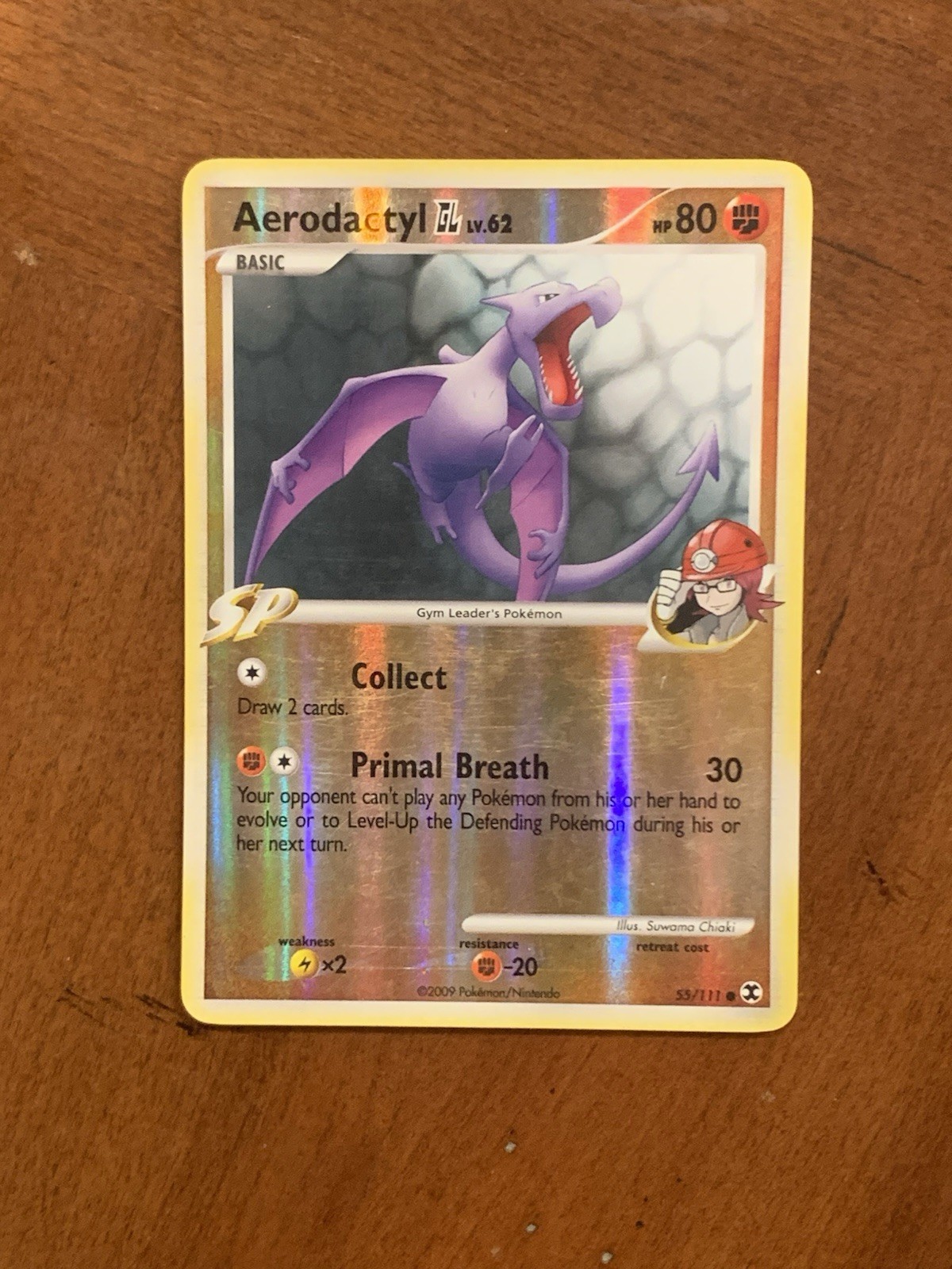 Aerodactyl GL 55/111 Rising Rivals Reverse Holo