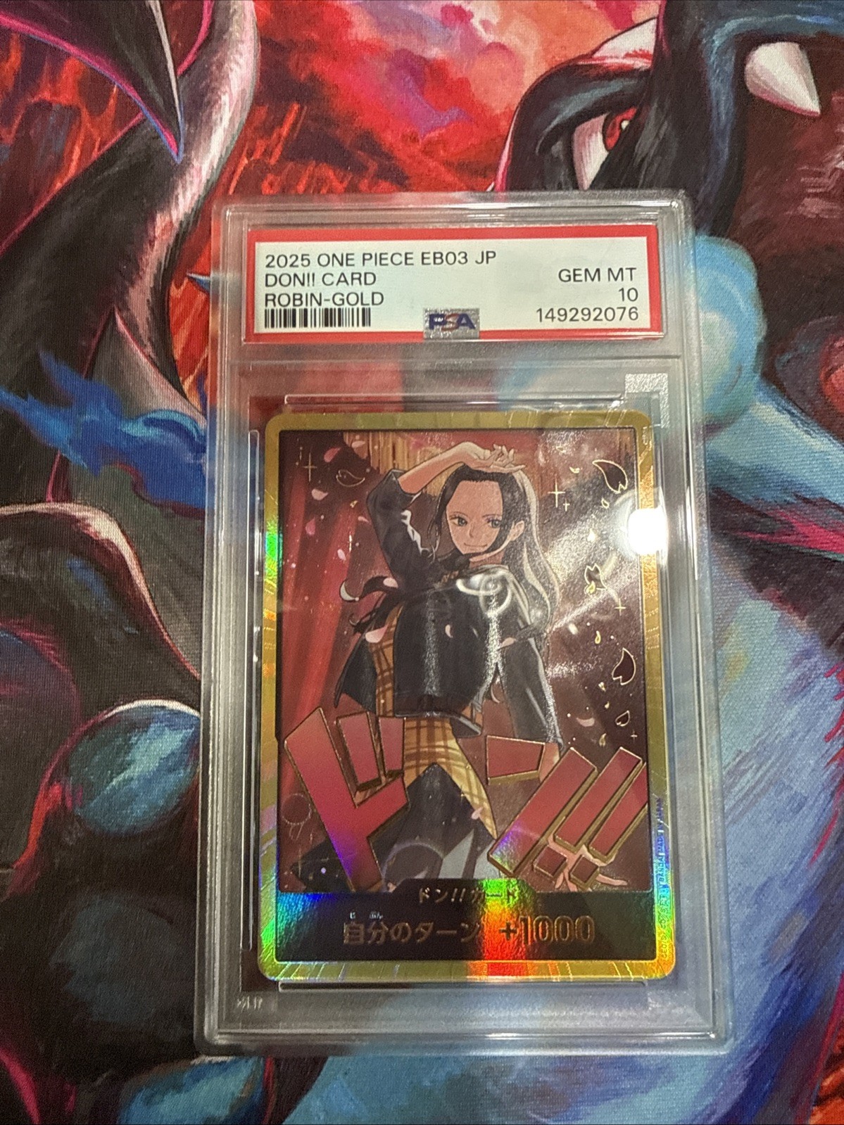 PSA10 Nico Robin Gold DON Heroines One Piece Card Game JP Gold DON Card GEM MT