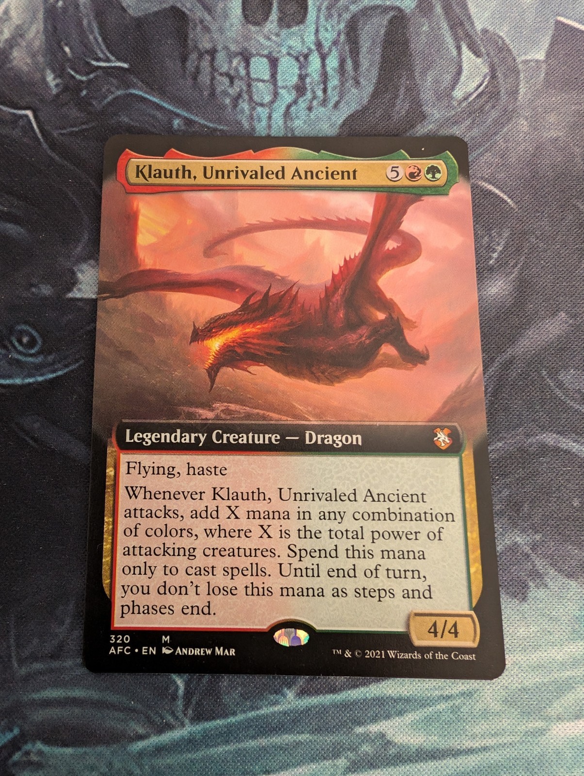 Klauth, Unrivaled Ancient (Extended Art) Commander: Adventures in the Forgotten