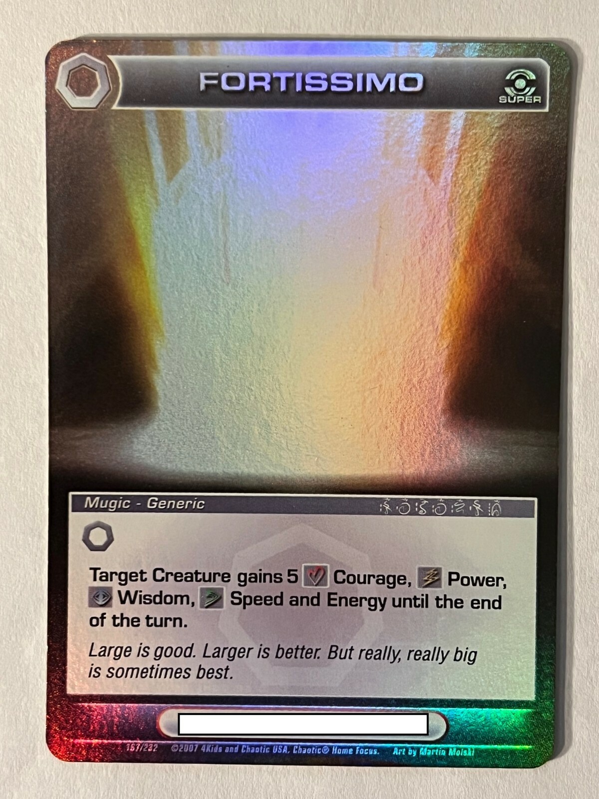 Chaotic 167/232 Fortissimo Super Rare Holo Foil Mugic Card