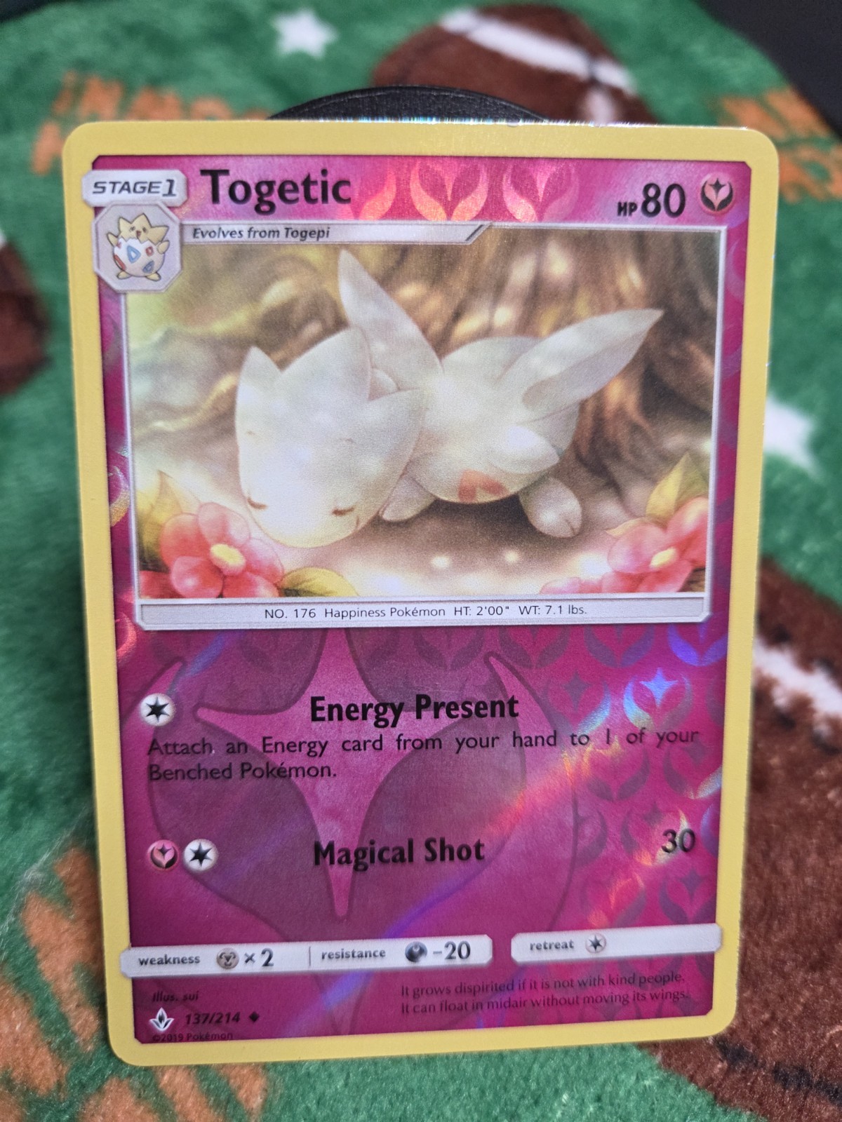 TOGETIC 137 UNBROKEN BONDS POKEMON REVERSE HOLO NM