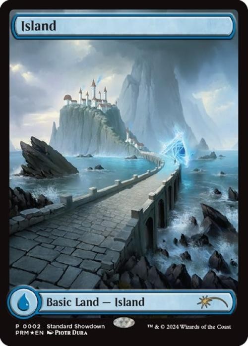 Island (Piotr Dura) -Foil Near Mint MTG Standard Showdown Promos