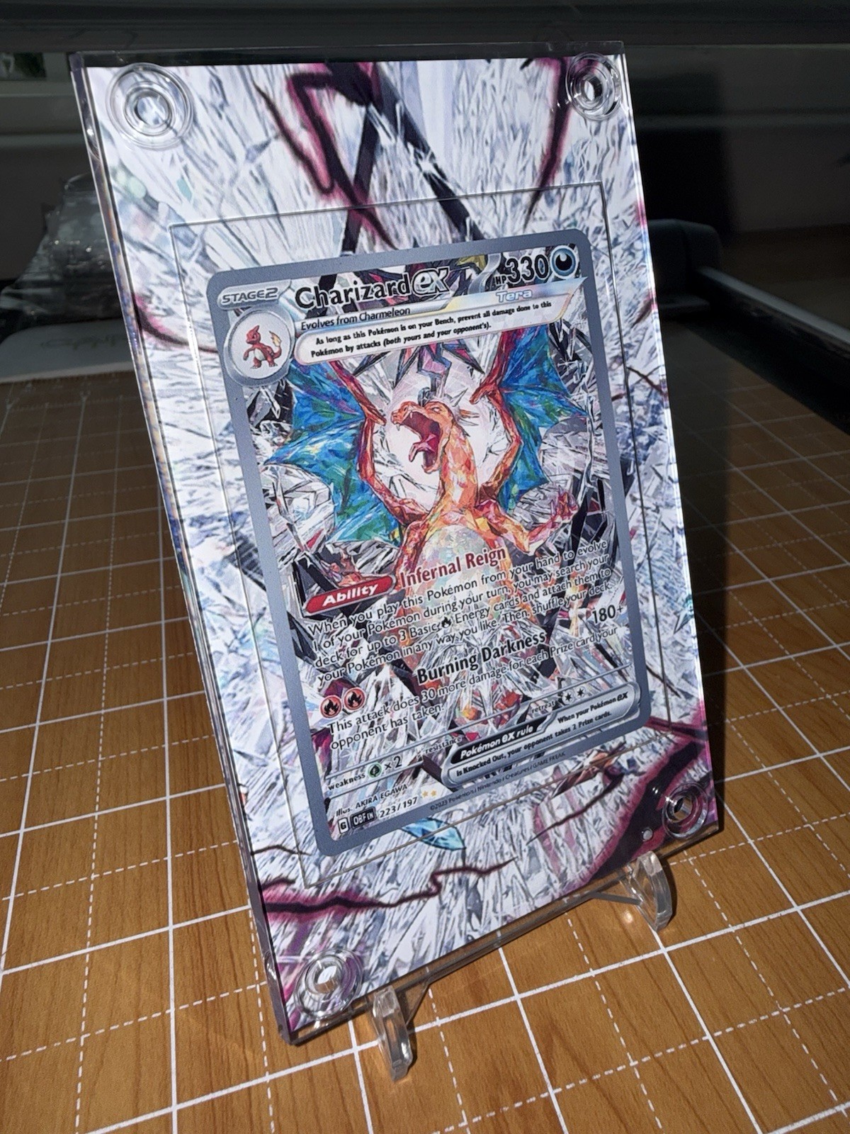 Pokemon Charizard EX 223/197 Obsidian Flames Extended Artwork Case