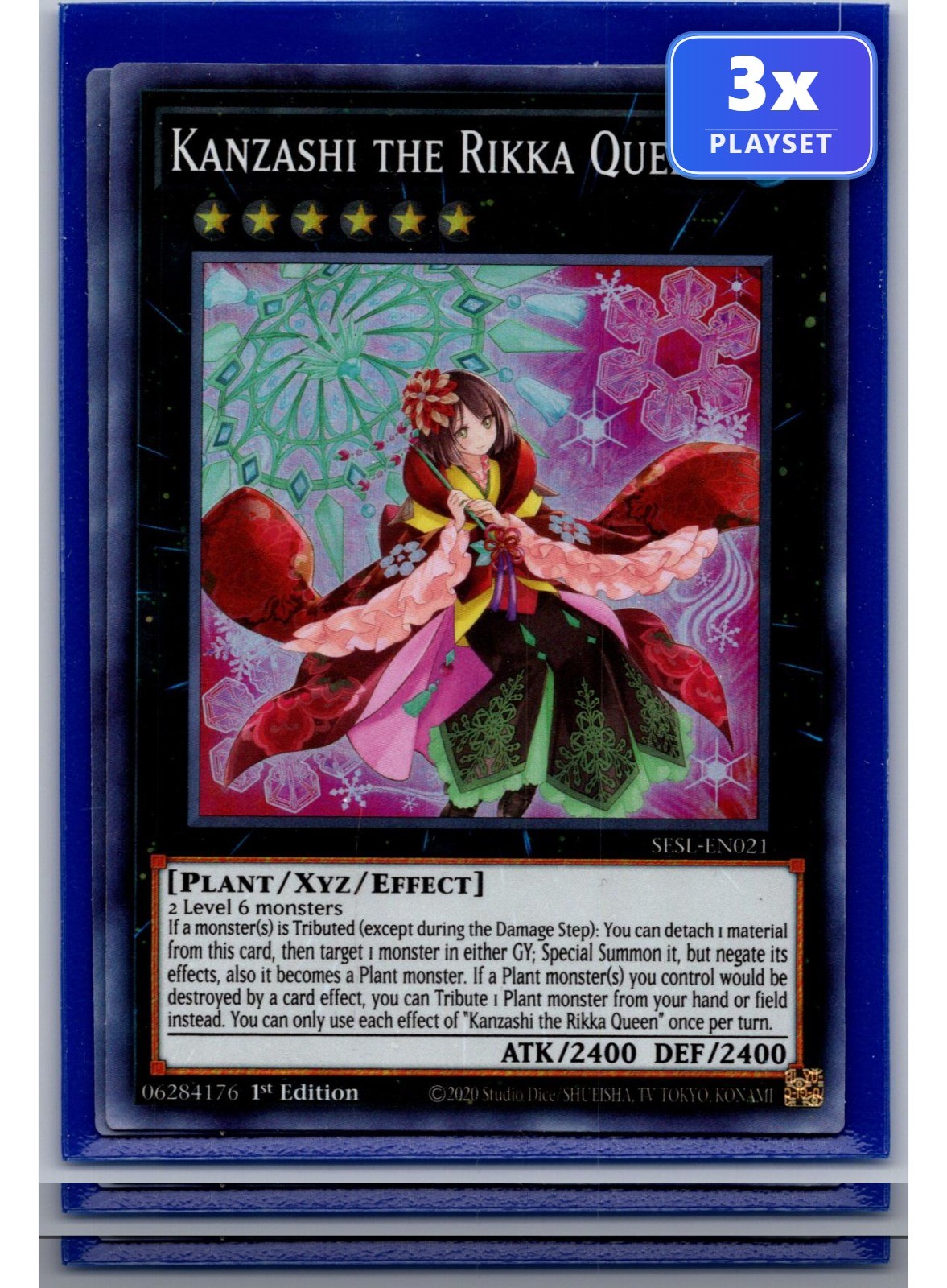Kanzashi the Rikka Queen SESL-EN021 SR 1st Edition NM 3x
