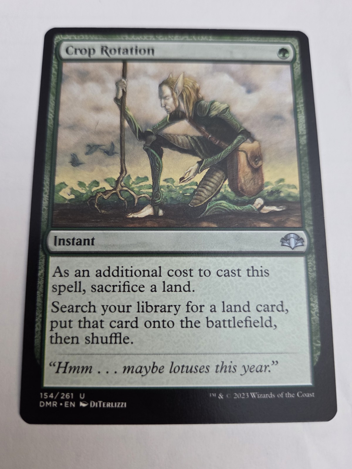 mtg, Crop Rotation Dominaria Remastered Regular NM