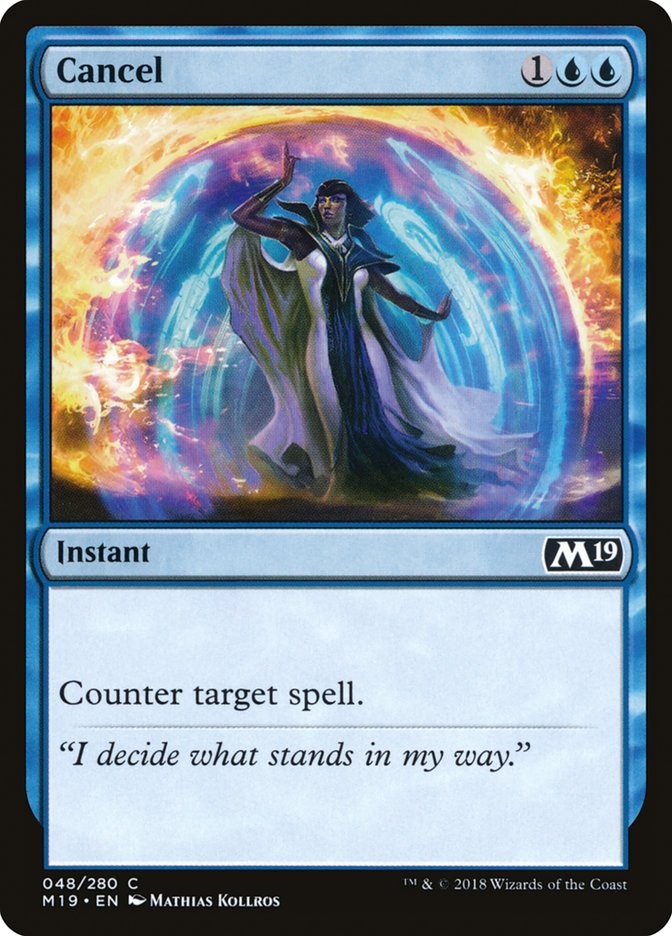Cancel (048) Core Set 2019 M19 MTG Magic