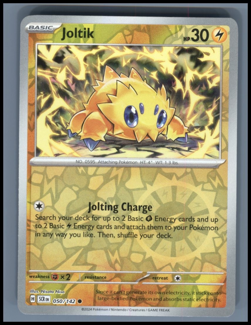 Joltik 50/142 Common Stellar Crown Pokemon Reverse Holo Near Mint