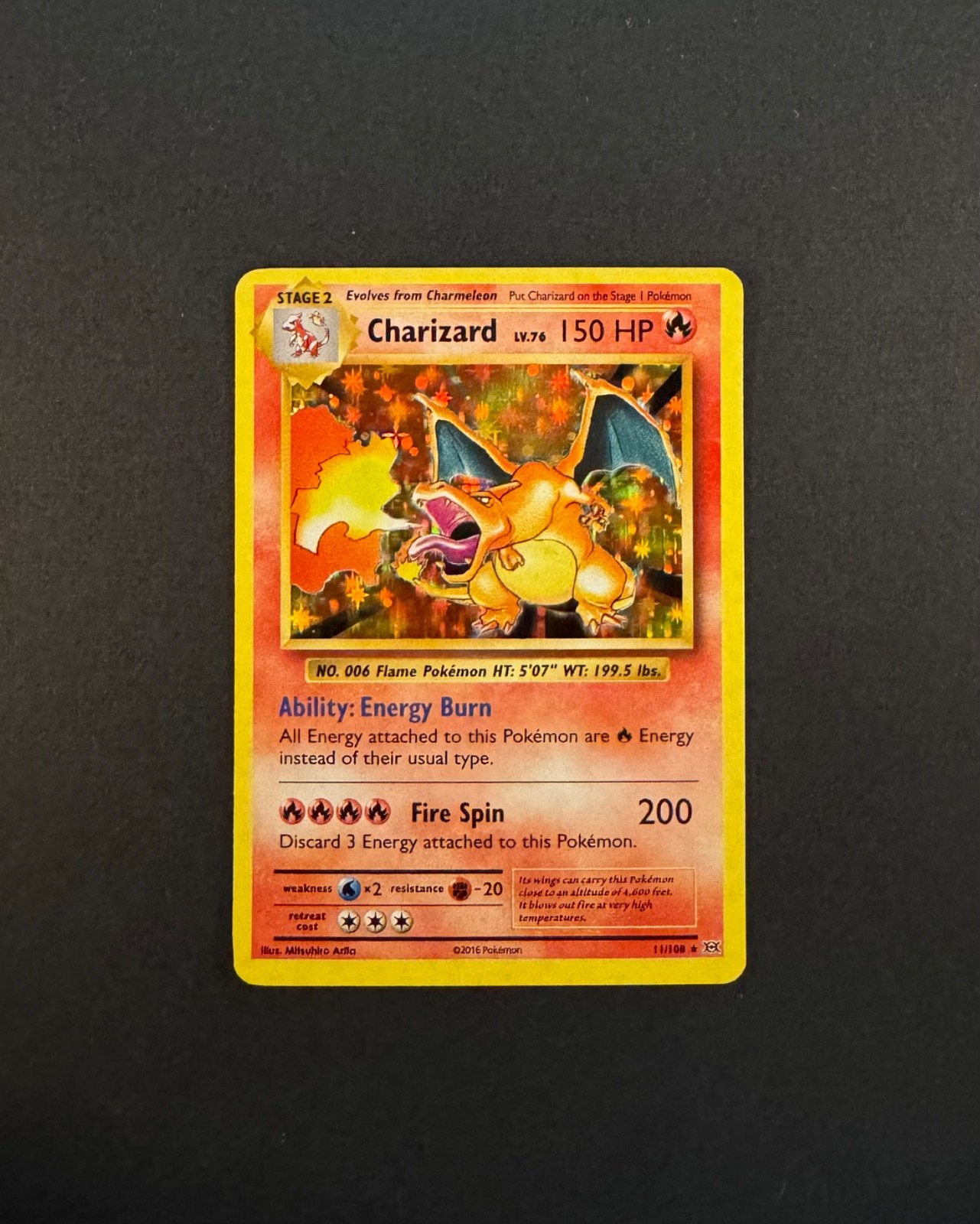Pokémon TCG Charizard 11/108 Holo XY: Evolutions