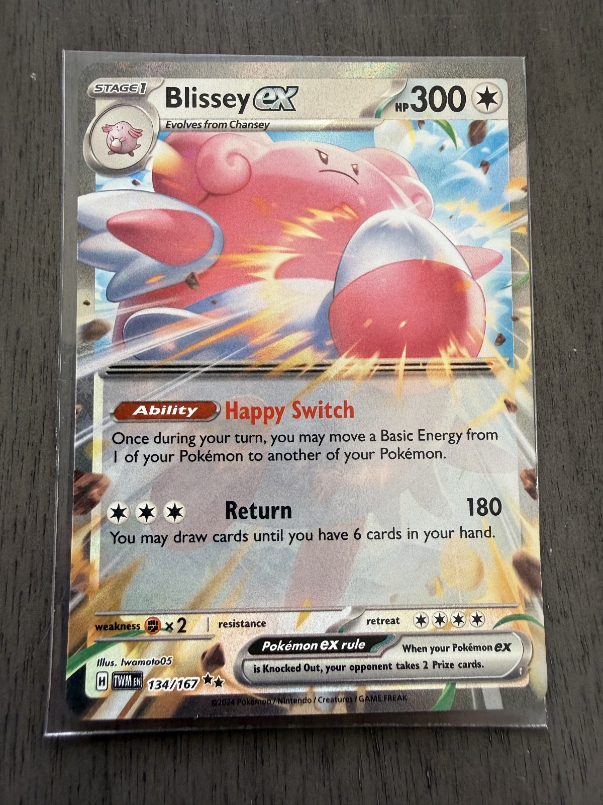 Blissey ex – Holo Double Rare SV06: Twilight Masquerade 134/167 LP Iwamoto05