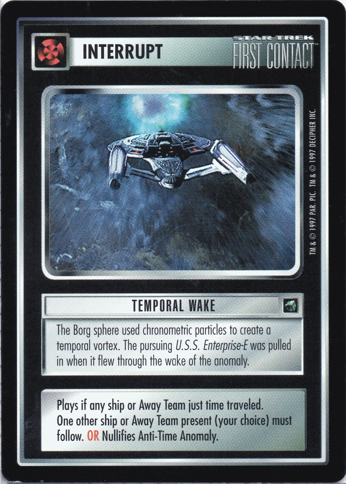Star Trek CCG Temporal Wake Near-Mint/NM Rare – First Contact 1997
