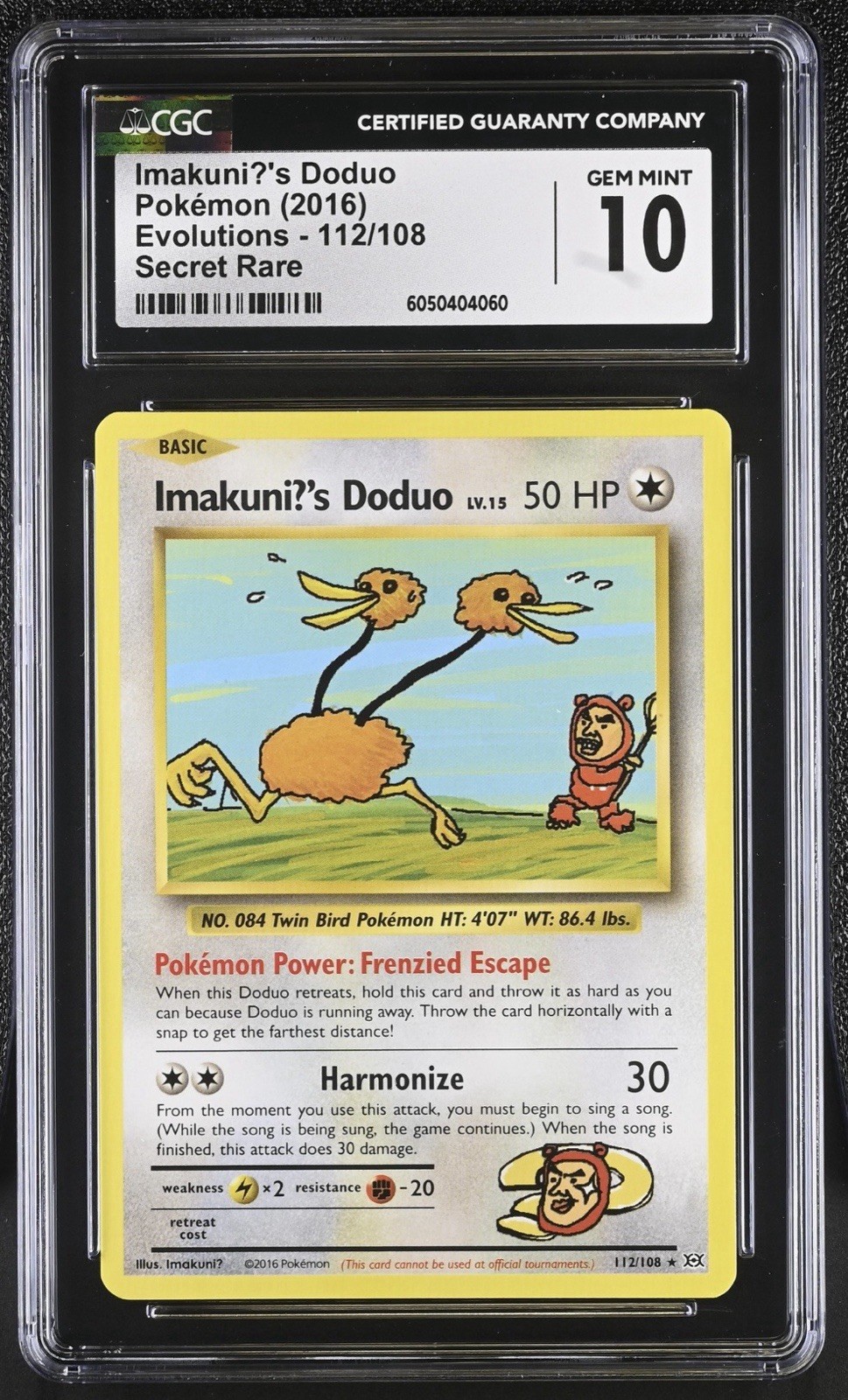 Imakuni?’s Doduo CGC 10 🔥 XY Evolutions 🔥 Secret Rare