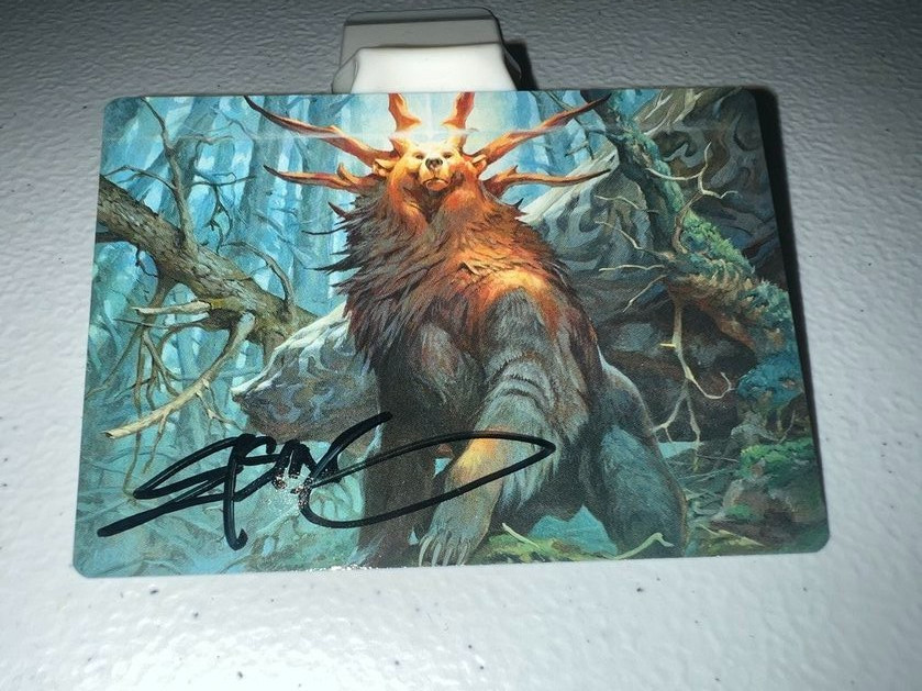 MTG Art Modern Horizons Ayula, Queen Among Bears ARTIST SIGNED Jesper Ejsing