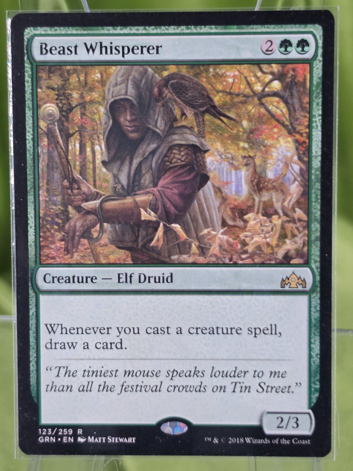 Beast Whisperer (LP, Regular) – Guilds of Ravnica – MTG #123