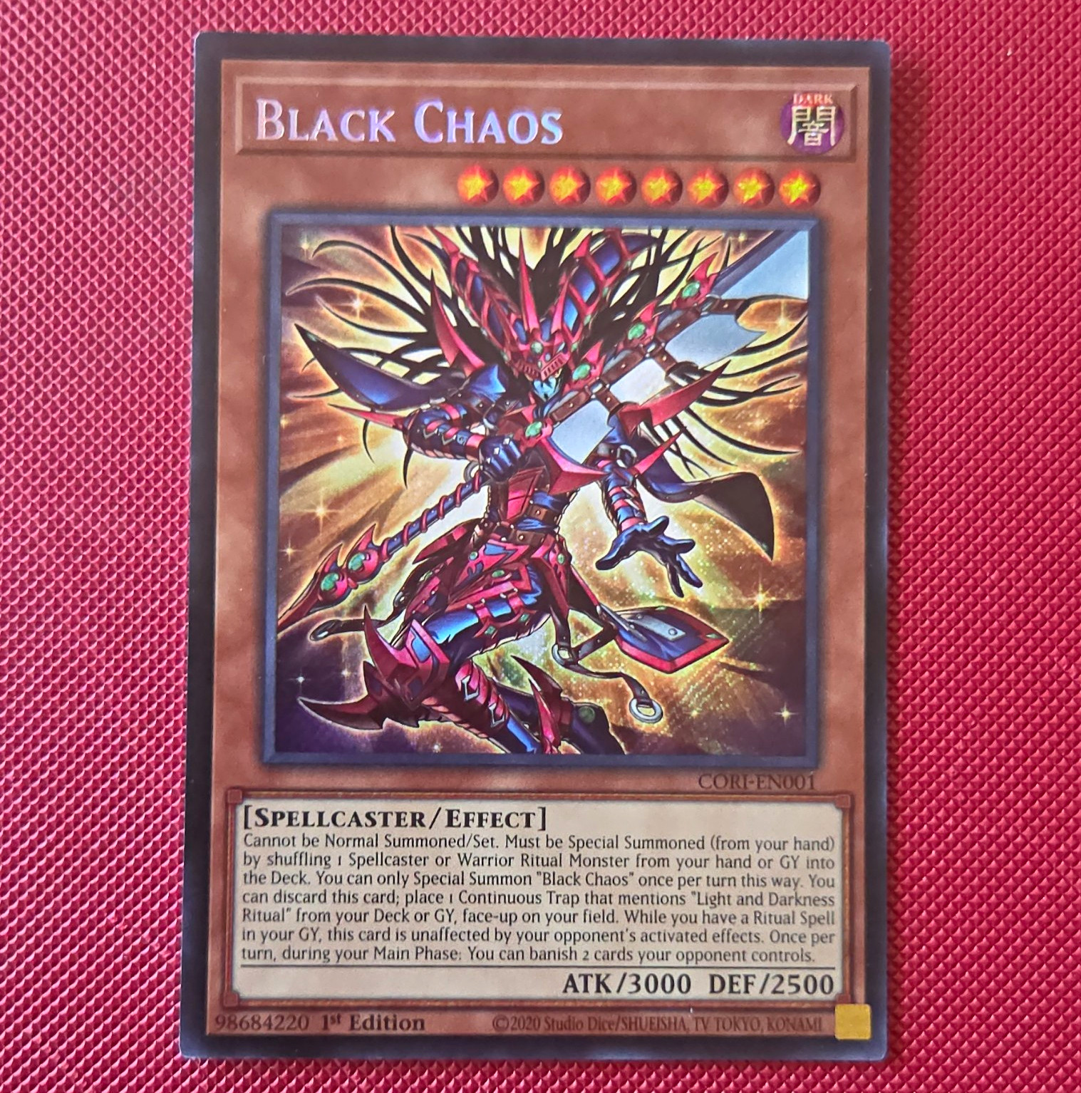 Konami Yu-Gi-Oh! TCG Black Chaos CORI-EN001 Ultra Rare Foil 1st Edition