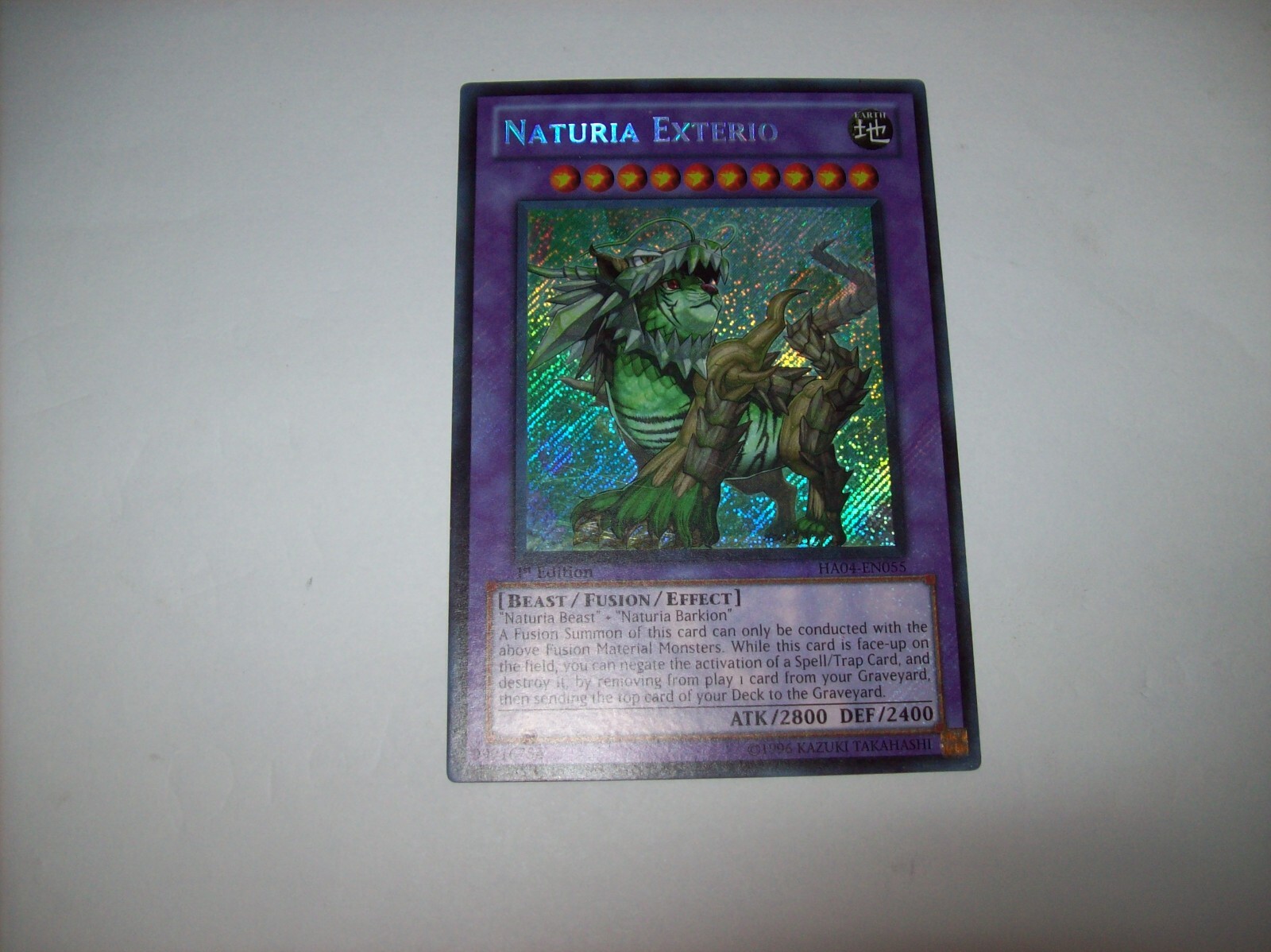Yugioh! Naturia Exterio HA04-EN055 Secret Rare Ist Edition LP Free Ship Tracked