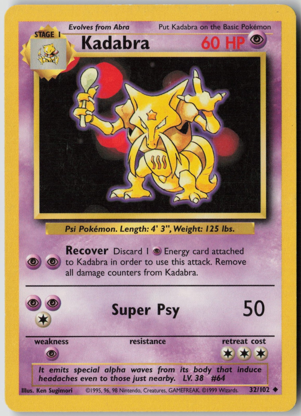 Kadabra [BS – 032/102] Uncommon MP