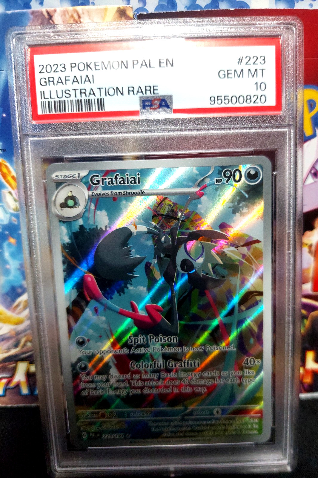 2023 POKEMON GRAFAIAI PALDEA EVOLVE ILLUSTRATION RARE 223/193 PSA 10 POP 148