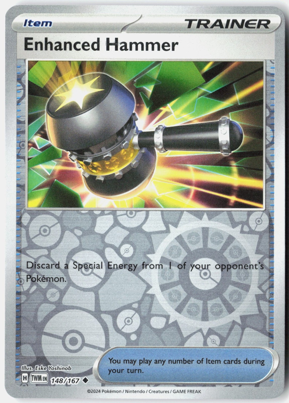 Enhanced Hammer Reverse Holofoil [Twilight Masquerade – 148/167] – NM – Pokem…
