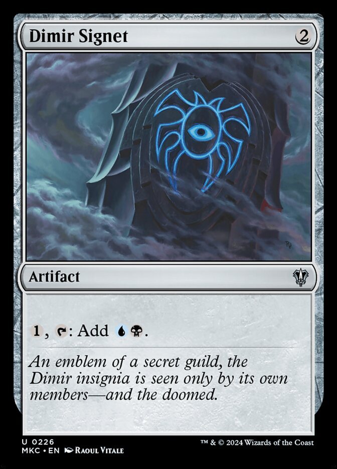 MTG Commander MKM U Dimir Signet #0226
