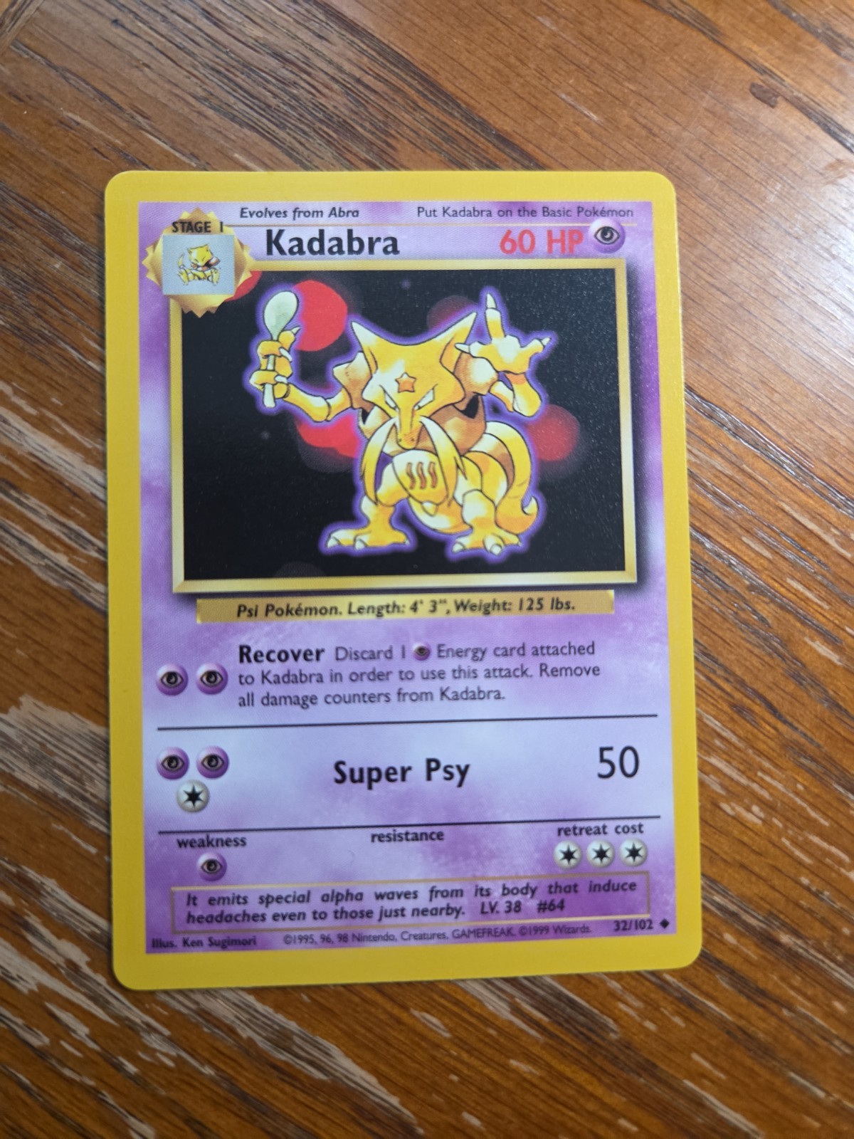Kadabra 032/102 Base Set Regular