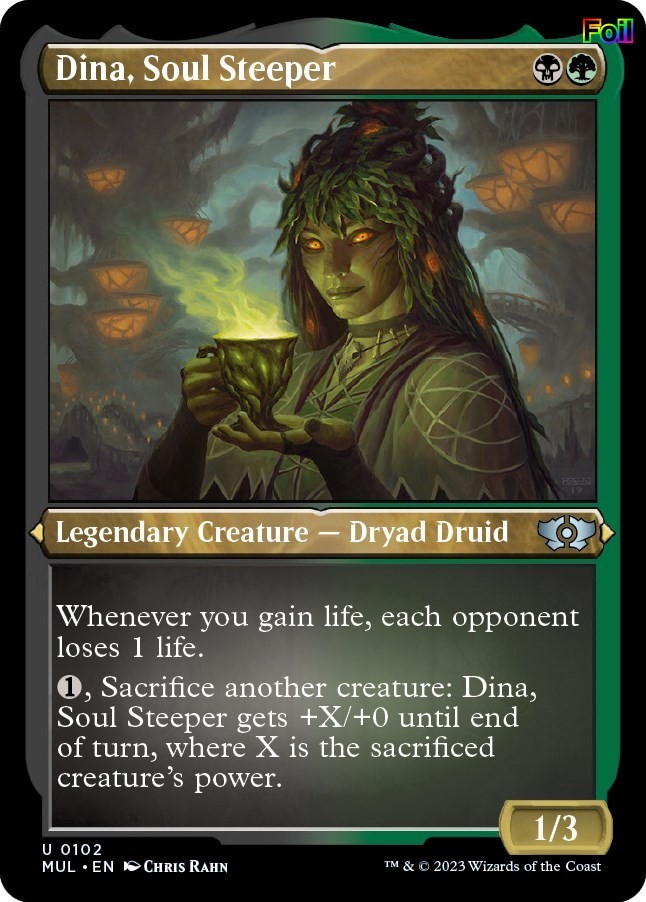 Foil Dina, Soul Steeper (Foil Etched) – 102 – NM – March of the Machine: Mult…