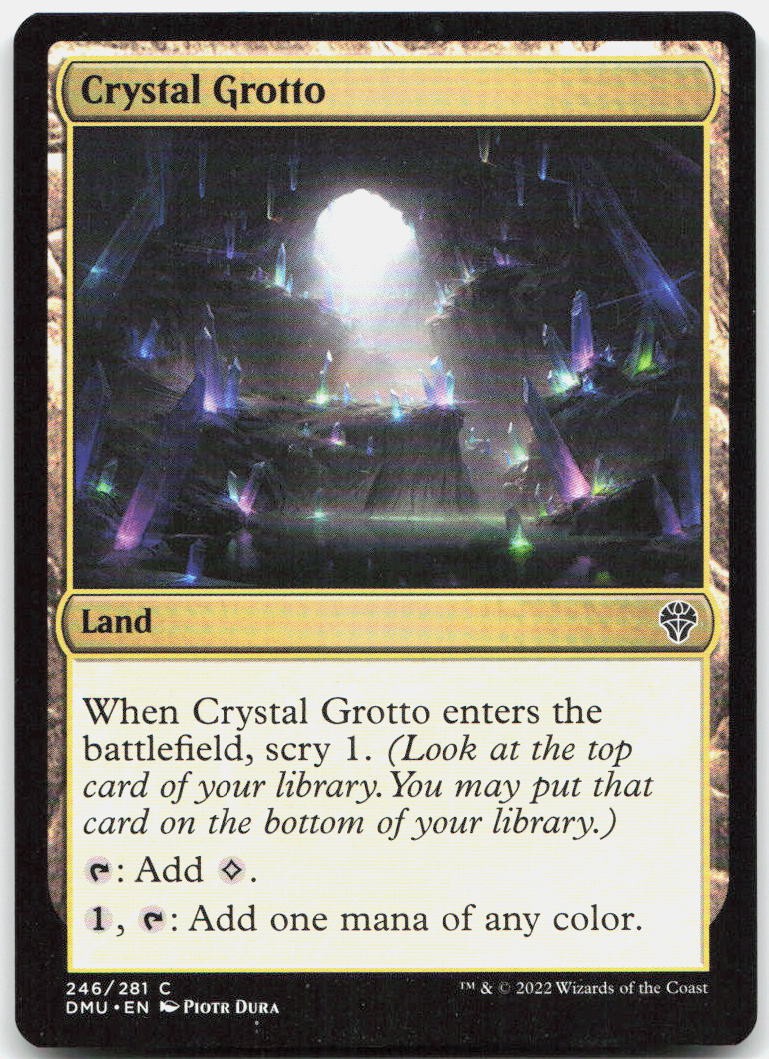 Crystal Grotto L Dominaria United DMU 246 NM Piotr Dura