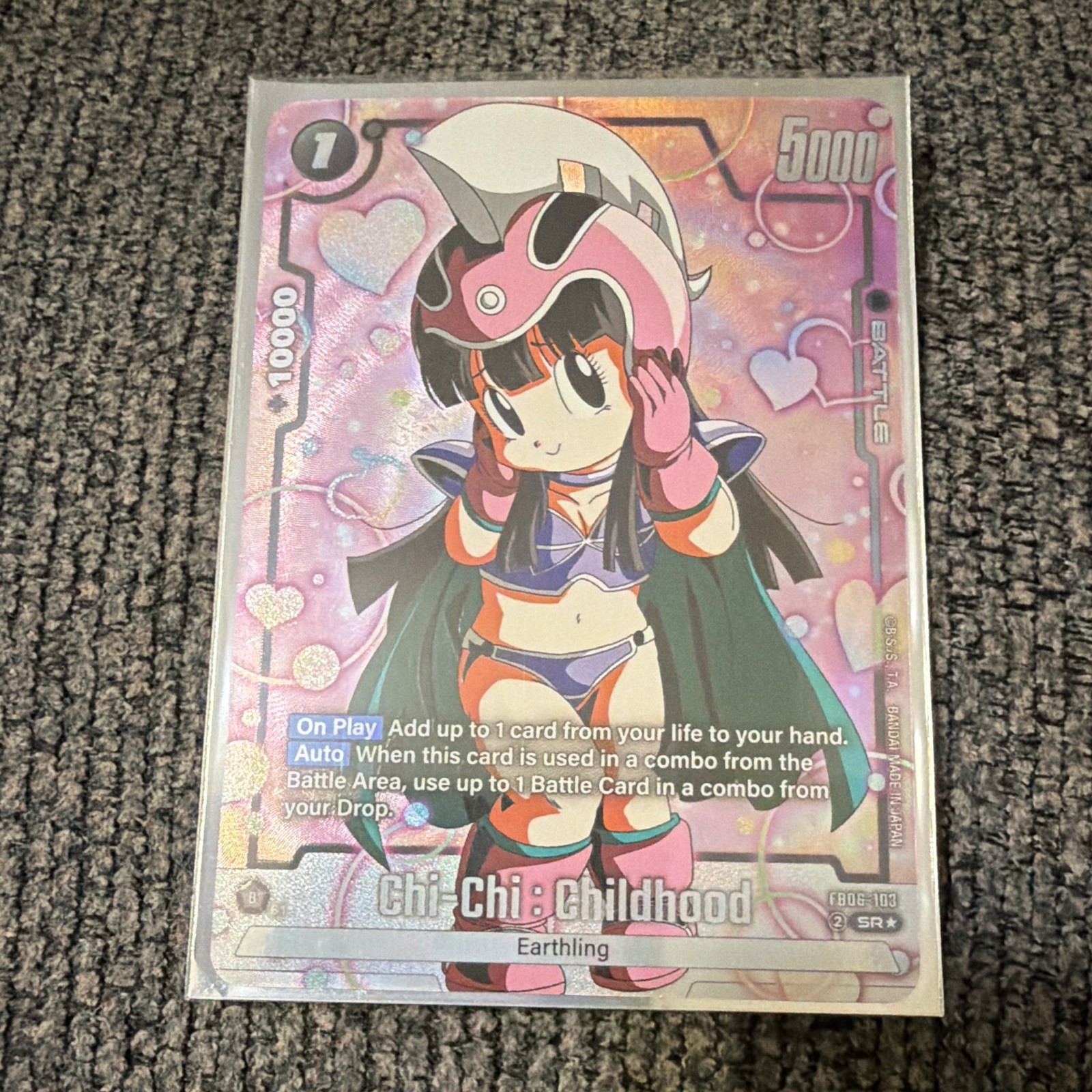 Bandai Chi-Chi: Childhood FB06-103 SR Foil Battle EN 5000 Cost 1