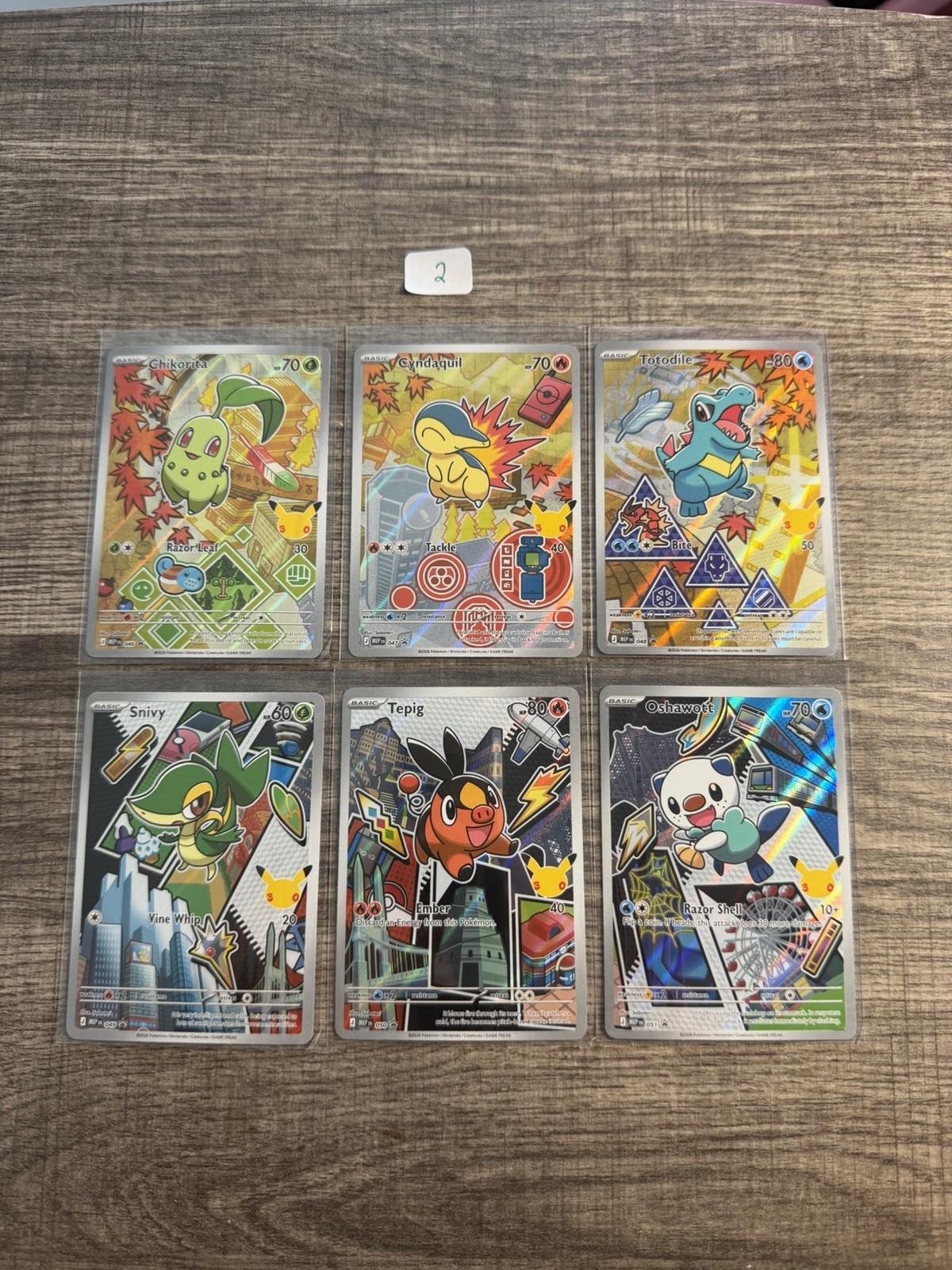 Pokemon First Partner Series 2 Johto Unova Starter Sets Listing #2