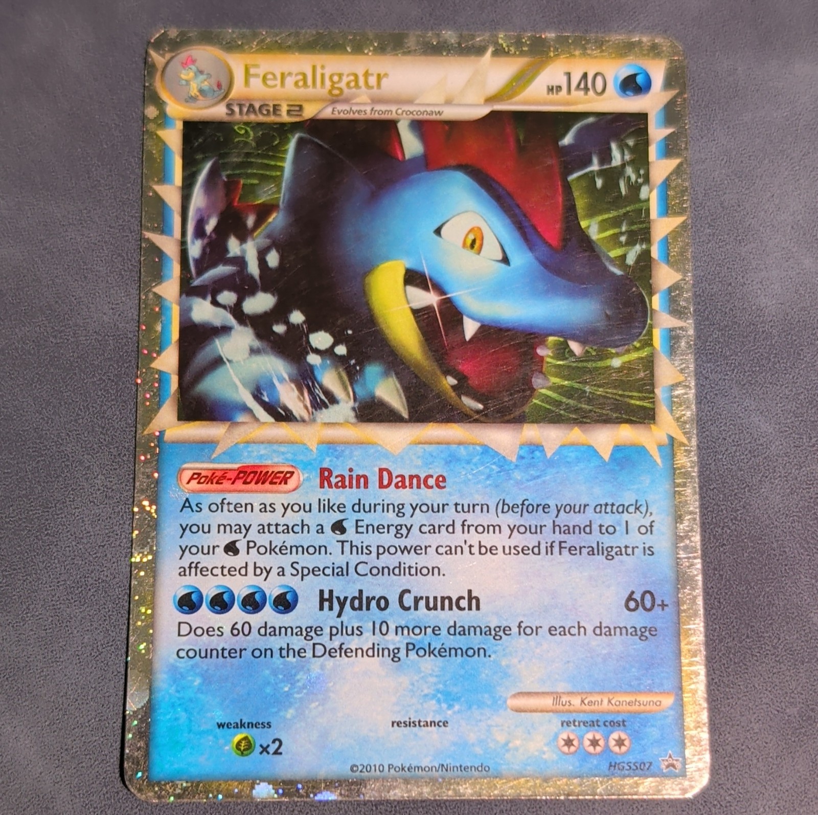 Pokémon Feraligatr HGSS07 Promo Holo 2010